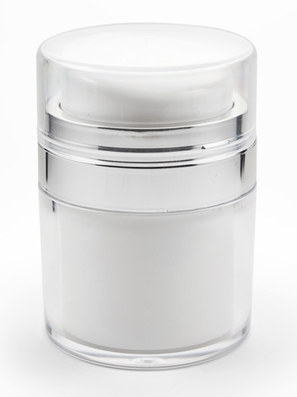 Вакуумный дозатор в банке, серебро 30 мл