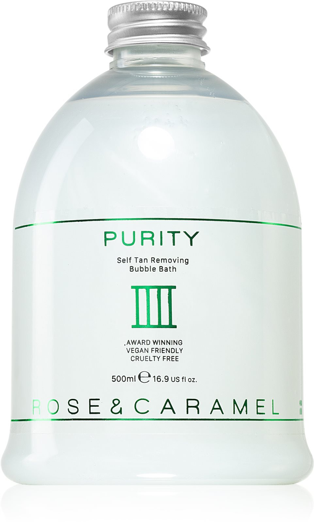 Rose & Caramel Purity - пена для ванн для снятия средств автозагара /   500  ml  / GTIN 5060734420043