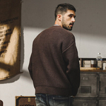 Кардиган-свитер толстая вязка мужской зимний утолщенный