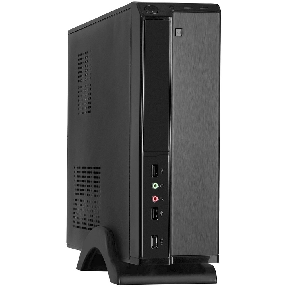 Exegate EX268692RUS Корпус MiniITX Exegate MI-207 Black, miniITX/mATX, &lt;без БП&gt;, 2*USB, Audio