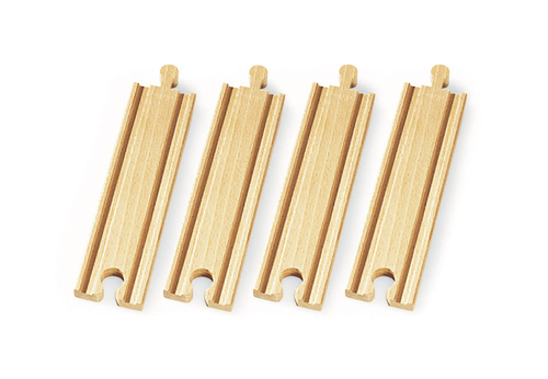 BRIO Ж/д рельсы, прямые, длина 14,4см, 4 шт.