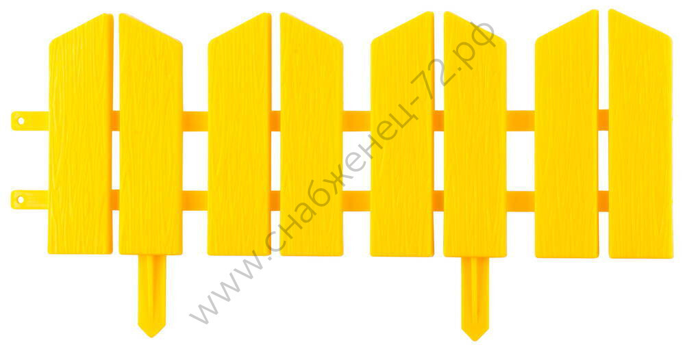 GRINDA Летний Сад, 16 x 300 см, желтый, 7 секций, декоративный бордюр (422225-Y)