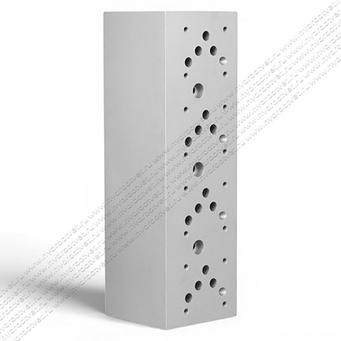 PD10-10A4-AL - четырехместная плита для гидравлических распределителей и клапанов NG10