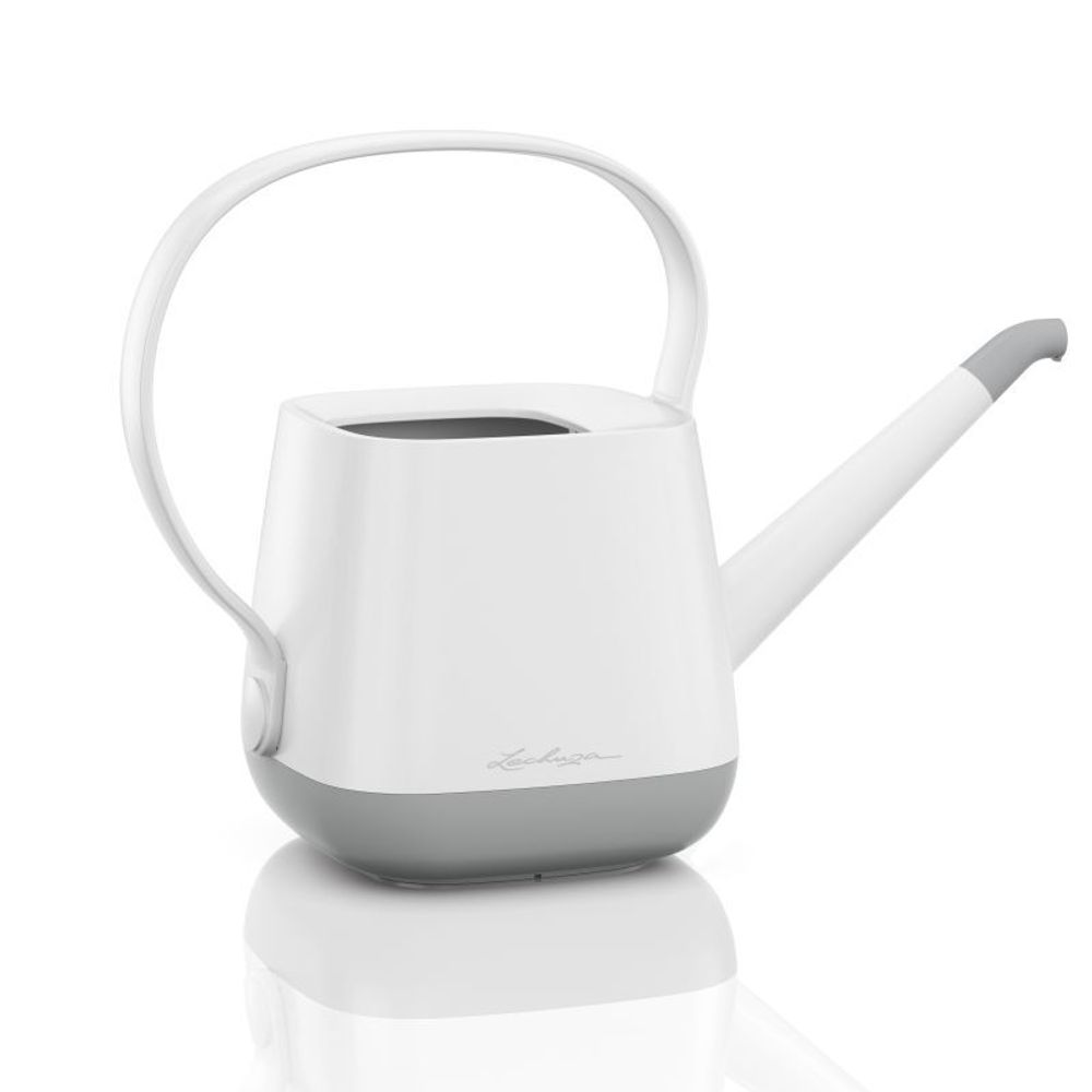 Лейка (пластик) Lechuza Watering Can Yula (white/grey semi-gloss), 1,7л