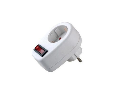 Розетка с выключателем в розетку 16А переходник