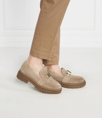 Кожаные мокасины Michael Kors - бежевый(40F3PKFP1S)