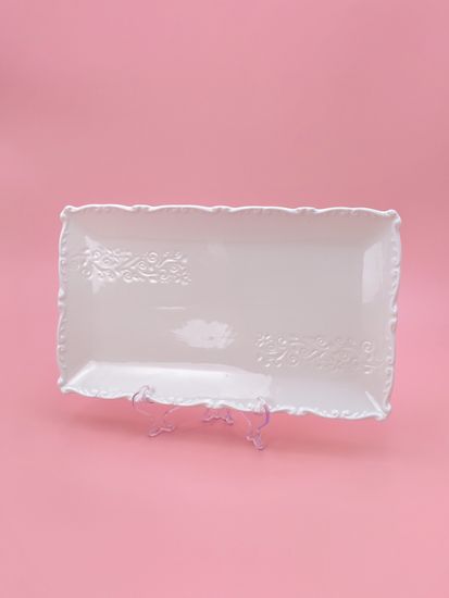 Блюдо прямоугольное 27,5х16 см. набор 4 шт. "Орнамент"