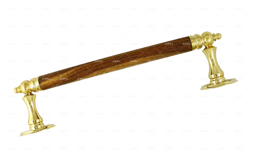 Ручка дверная скоба латунь парадная Сербская