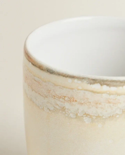 ZARA HOME КЕРАМИЧЕСКАЯ КРУЖКА, ЭКРЮ