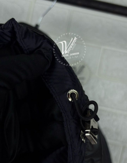 Пуховик CD Dior премиум темно-синий