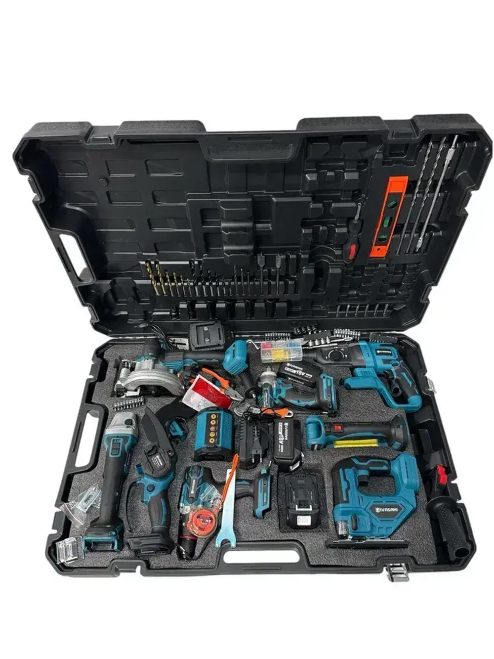 Набор электроинструмента 10в1 /4 акб / 2 зарядки/ 18 В