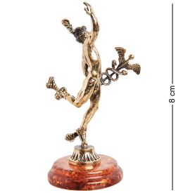 AM- 799 Фигурка «Бог торговли Меркурий» (латунь, янтарь)