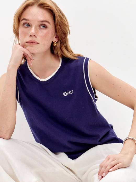 Топ из хлопка и кашемира