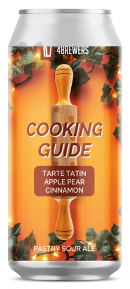 Пиво Четыре Пивовара Кукинг Гайд Тарт Татен Эпл Пиар Цинамон / 4 Brewers Cooking Guide Tarte Tatin Apple Pear Cinnamon 0.5 - банка