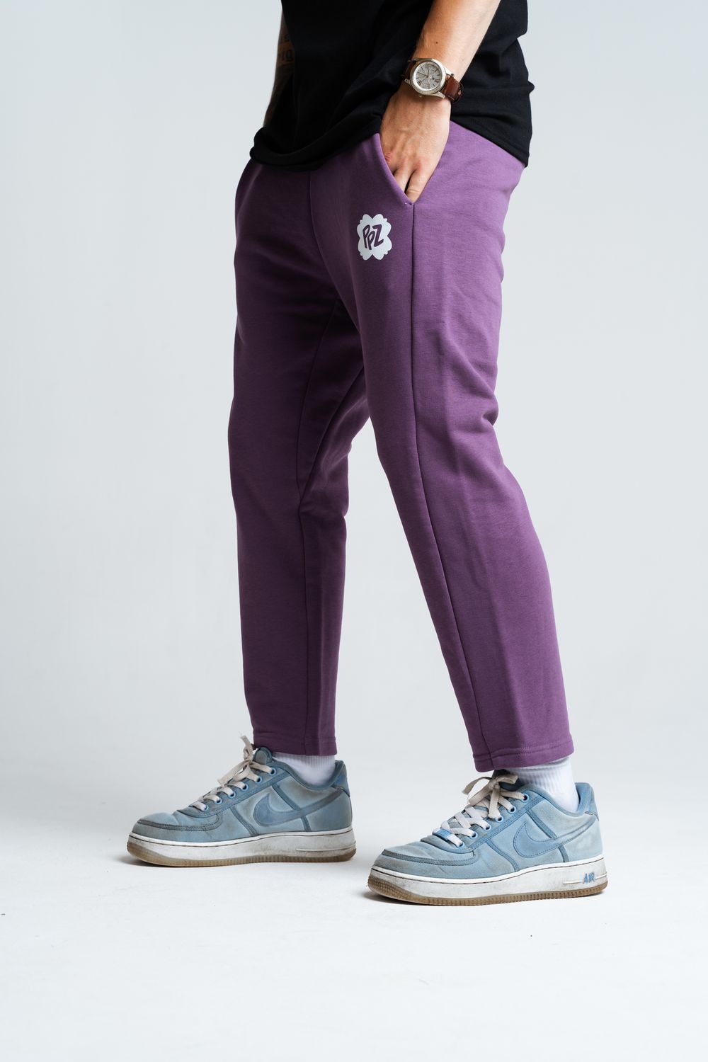 Брюки укороченные PPZ Фиолетовые