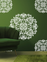 Трафарет для стен из пластика многоразовый 007