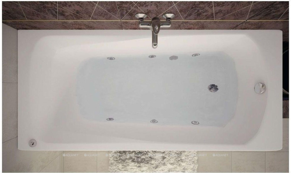 Акриловая ванна Aquanet Roma 160x70 с гидромассажем