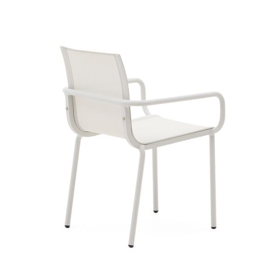 Galdana Штабелируемый садовый стул из белого алюминия Испания La Forma