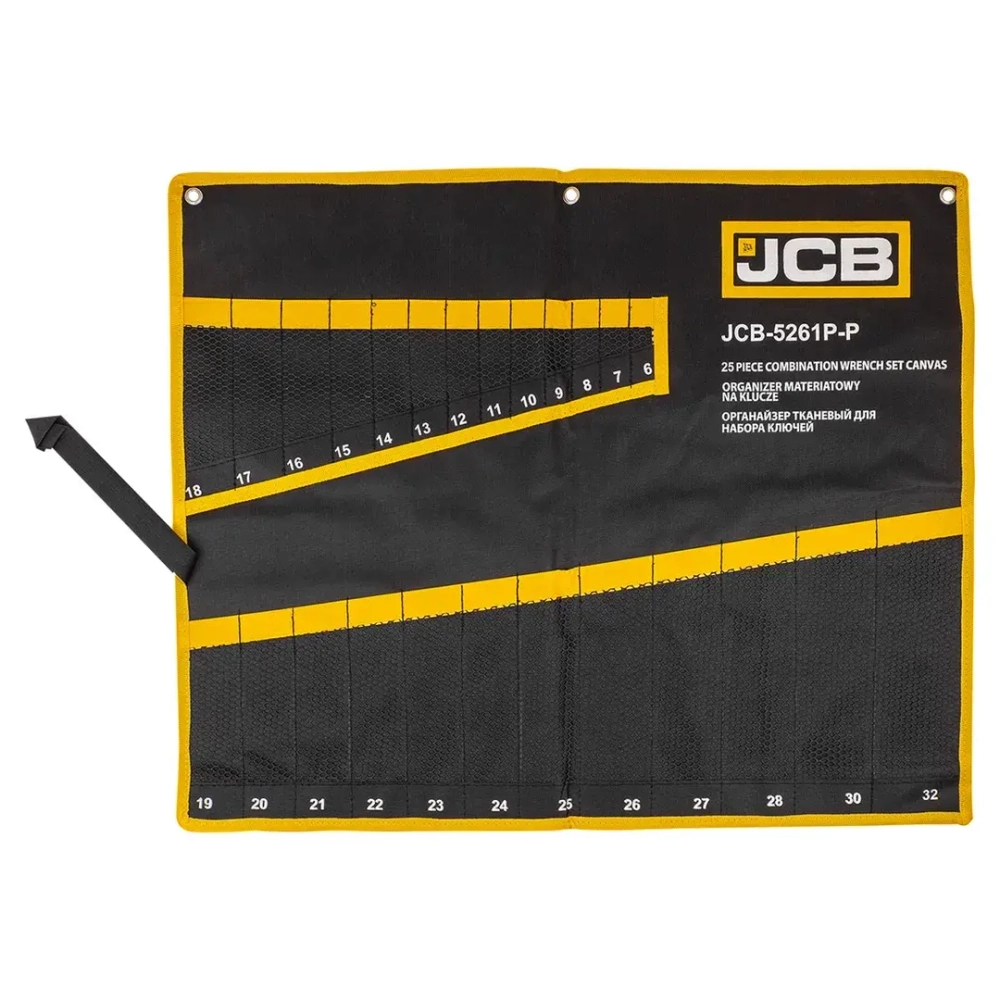 Полотно тканевое для набора ключей 25пр. JCB JCB-5261P-P