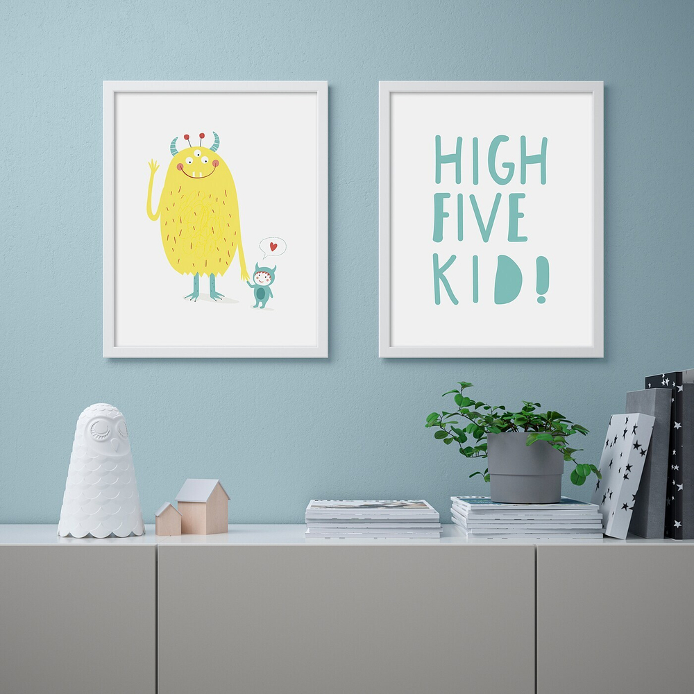 IKEA BILD  (ИКЕА БИЛД)  -  Плакат, пятерка, 40x50 см