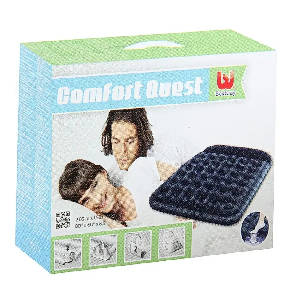 Матрас надувной Air Mattress Twin,188*99*28 см,встроенный ножной насос,Bestway (67224)