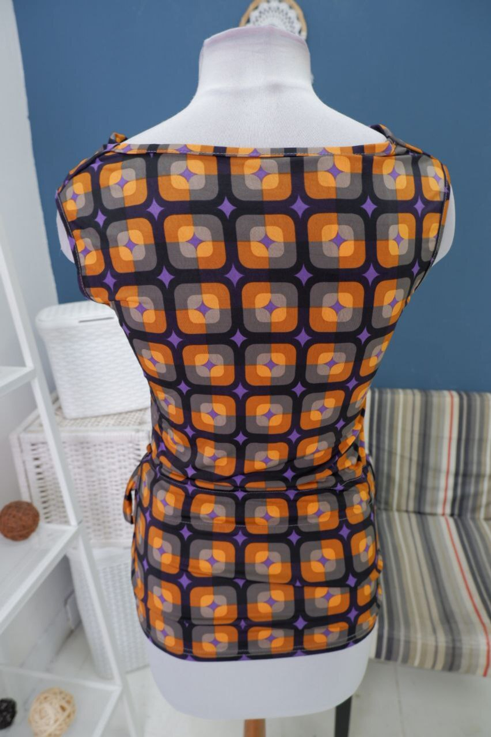 Топ с принтом 42-44 размер