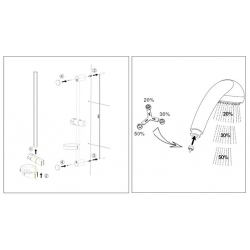 Душевой гарнитур Jacob Delafon Basic 2 E14330-CP