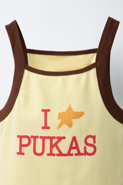 ZARA X PUKAS ФУТБОЛКА PUKAS SURF, ЖЕЛТЫЙ