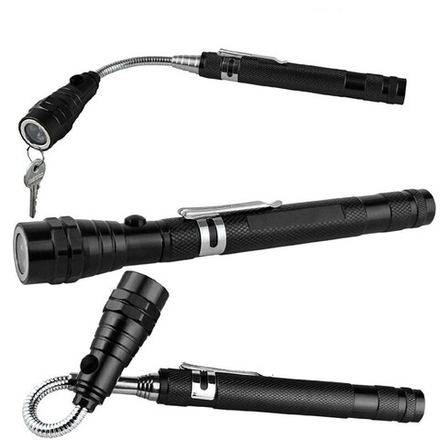 Фонарь ручной 98208 телескопический с магнитом, гибкий