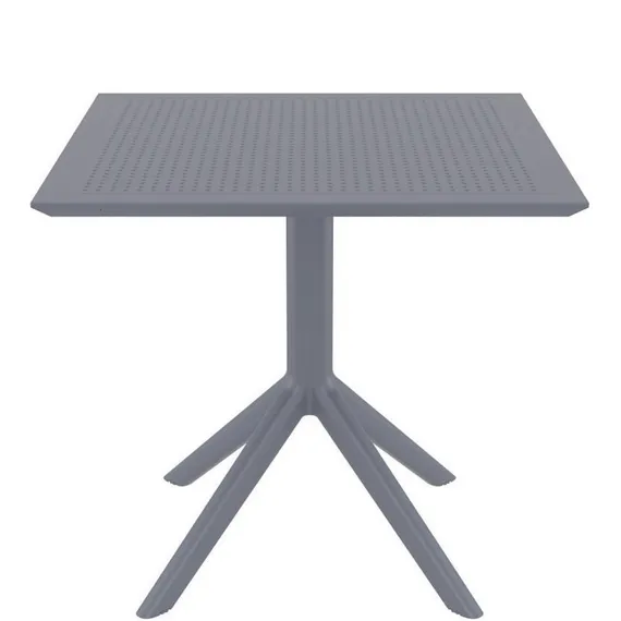 Стол пластиковый Sky 80х80 см, серый