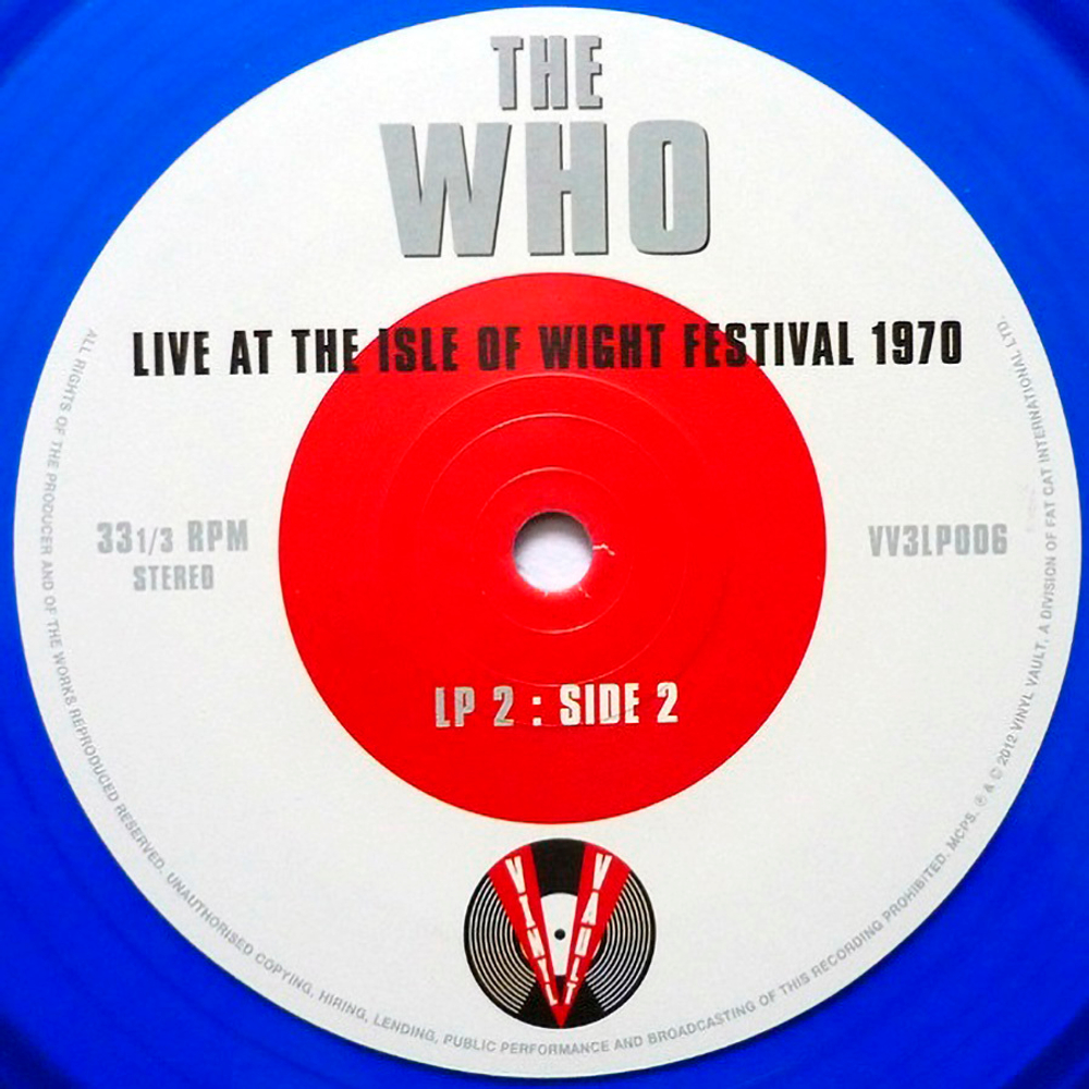 The Who / Live At The Isle Of Wight Festival 1970 (Coloured Vinyl)(3LP)