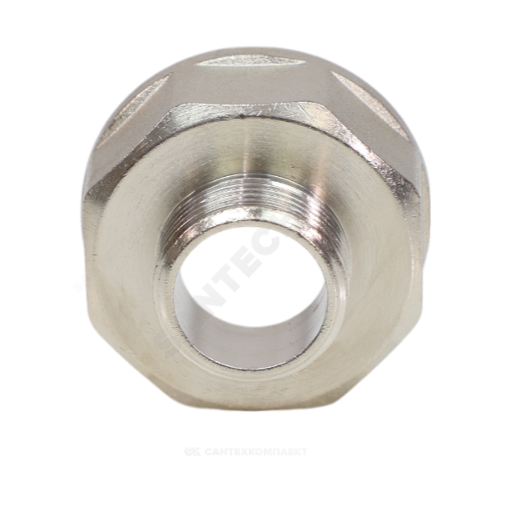Переход латунь никель Ду 15х8 (1/2"х1/4") ВР/НР VALFEX VF.592.N.012.014