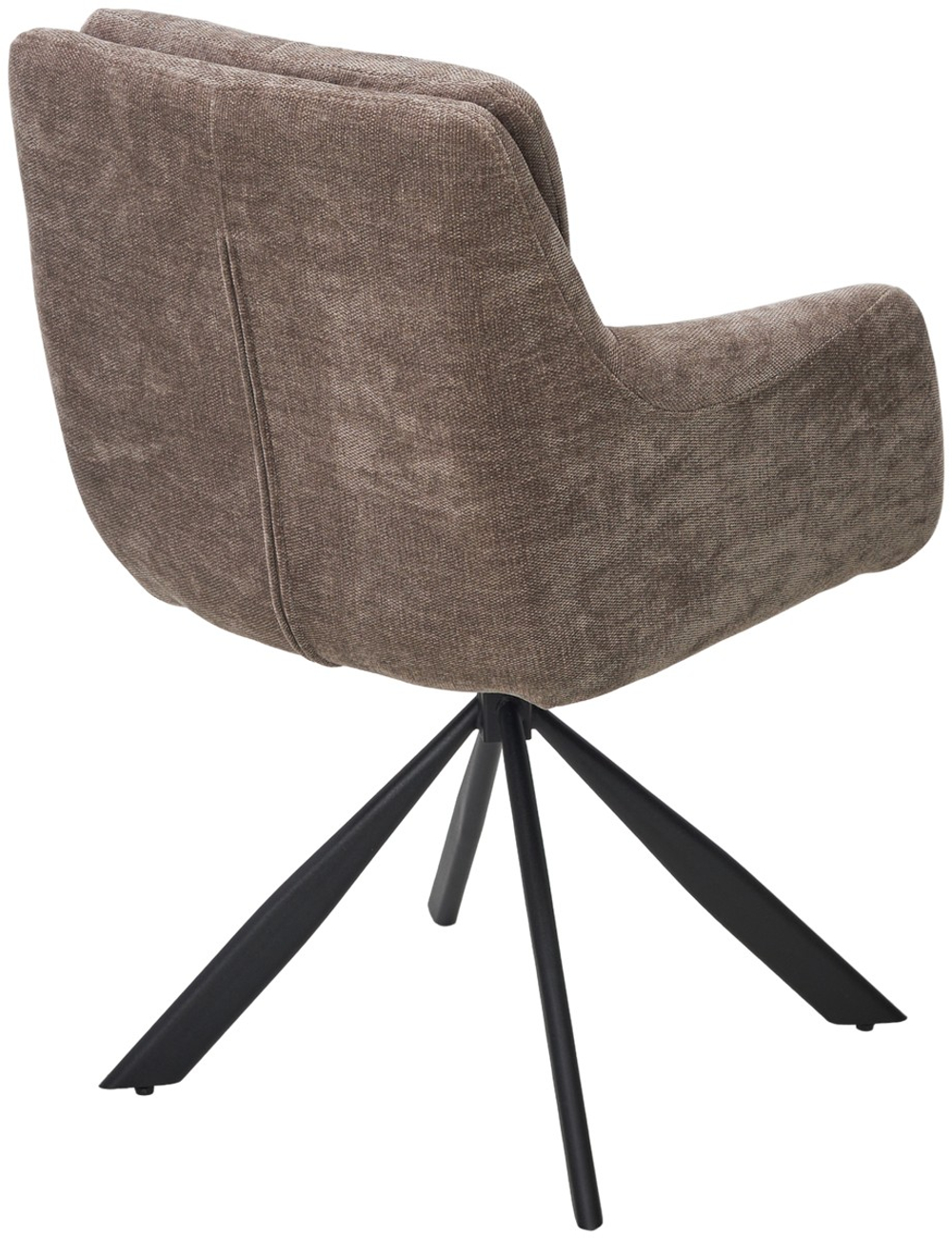 Стул М-City DISAUR Федерико Данс 180 Град. Поворотный, Nordic 35 Серо-Коричневый, Черный каркас