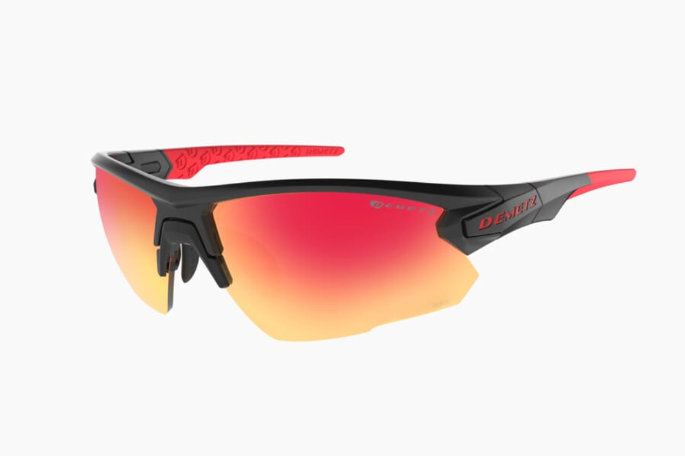 Спортивные очки Demetz Track / Matte Black / Jean Blue Rose Mirror Red Cat.3