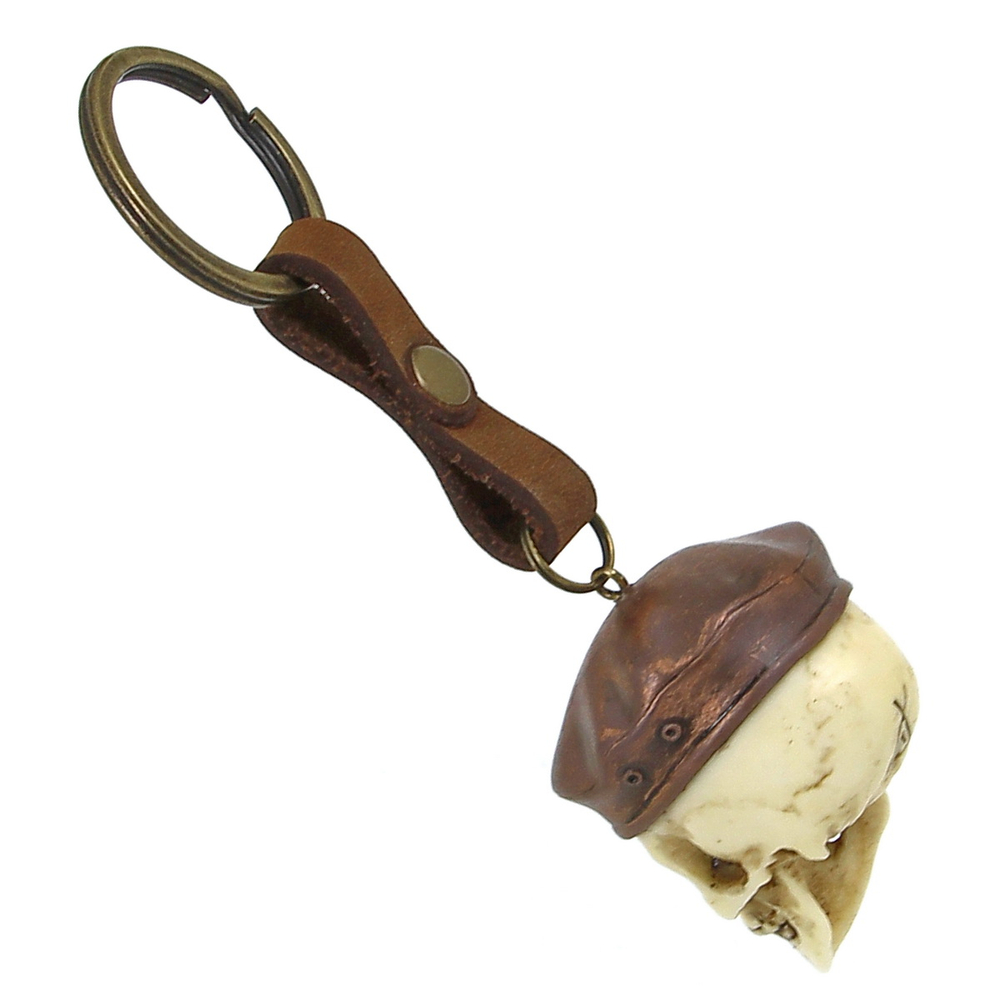 Брелок Череп в берете (107)