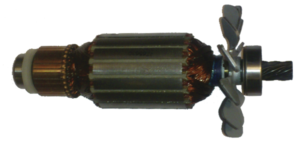 Якорь п/м Makita 2414NB (7-зуб левый, D:15/54/36.2/9-мм, L:195-мм, а: 510240-7) [AEZ]