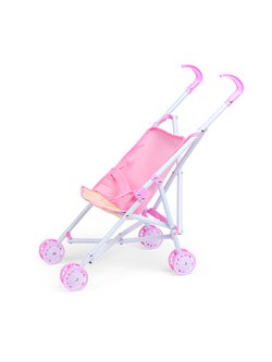Коляска для кукол трость, прогулочная, цвет розовый (H1016)