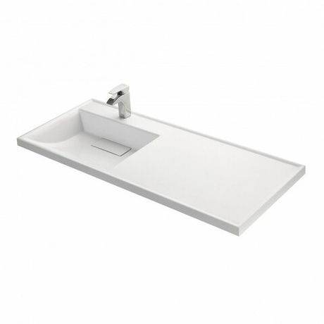 Раковина в ванную из литого мрамора AQUATON Лондри 120 левая