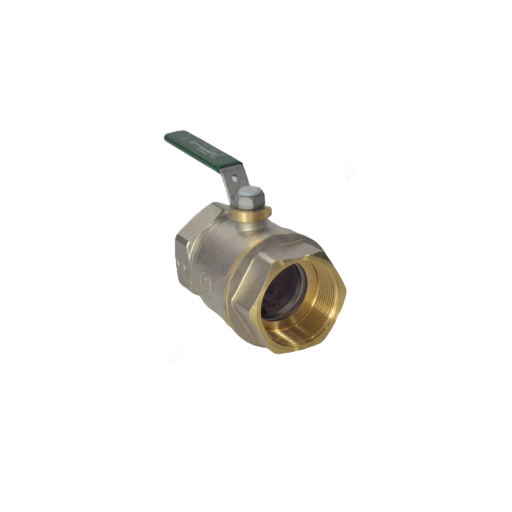 Кран шаровой латунь хром R250W Ду 20 Ру42 ВР рычаг зеленый Giacomini R250WX024