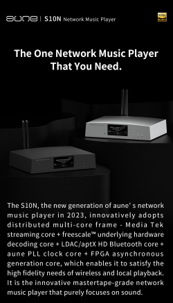 Аудиоплеер Aune S10N, медиаплеер, стример, проигрыватель, черный