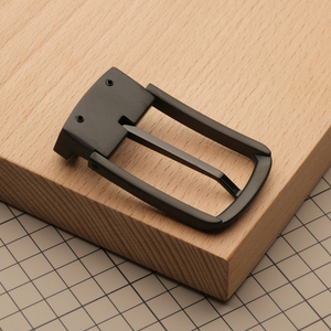 Ременная пряжка 35 мм из нержавеющей стали, цвет черный // BTGB35