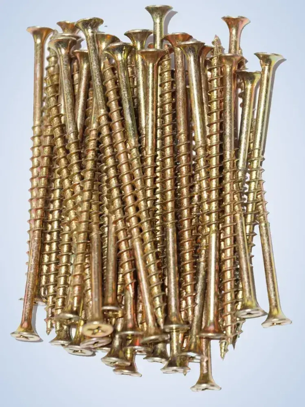 Саморез по дереву 4.2х76 мм желтый, 50шт.