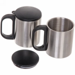 Набор походный 3предмета в сумке (Термос 500мл+2термокружки 200мл)металлик