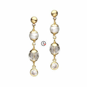 Гвоздики с жемчугом и кварцем