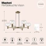 Подвесной светильник Maytoni MOD411PL-06G