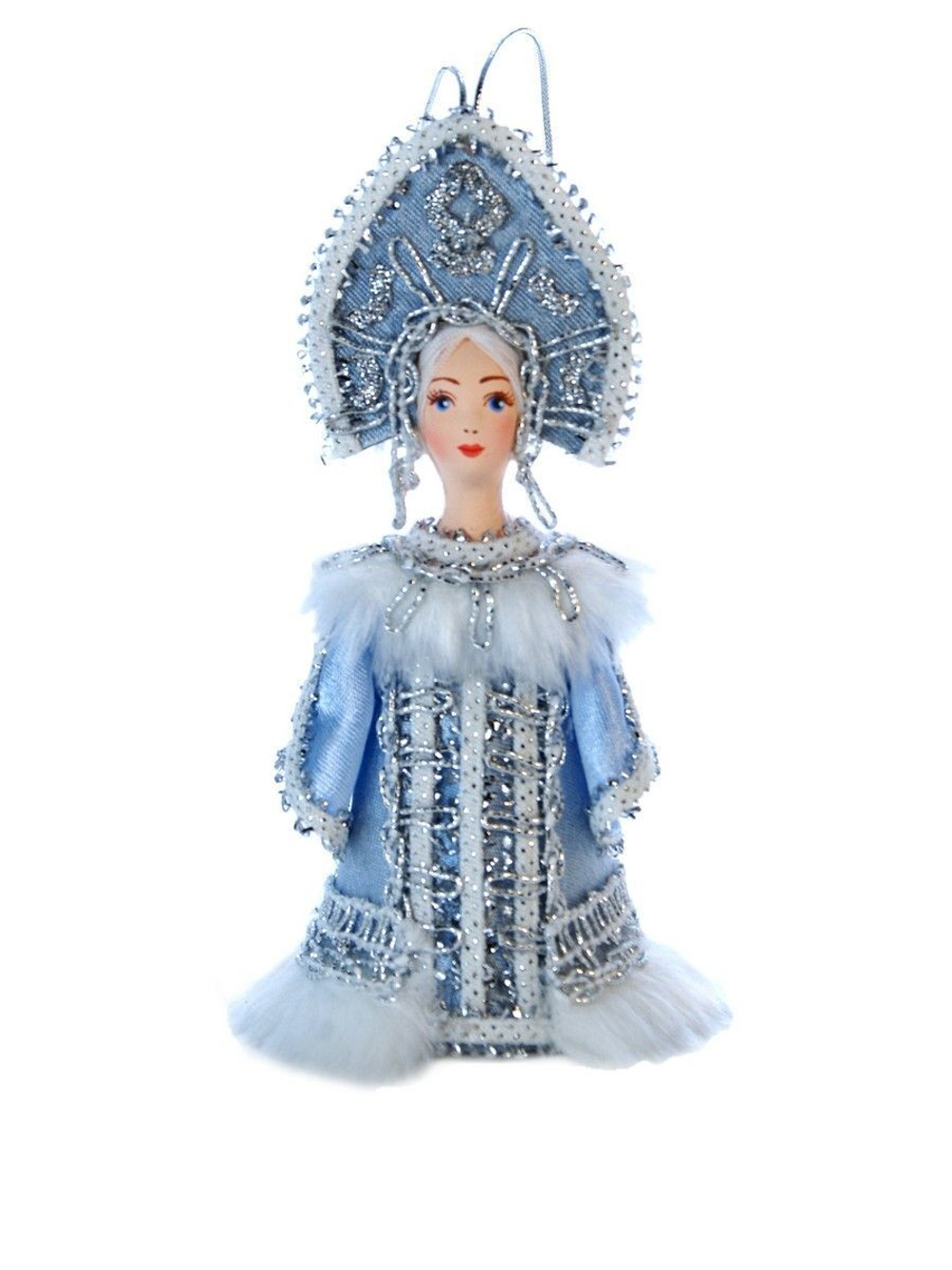 Кукла-подвеска Снегурочка. Елочная игрушка