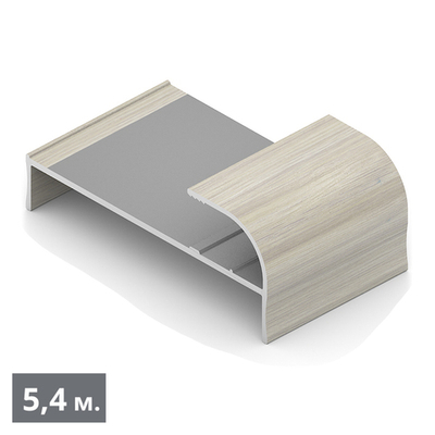 СТАНДАРТ Упор фасонный (5,40 м) дуб дымчатый (ПВХ) (AS0458) Aristo (Акция)