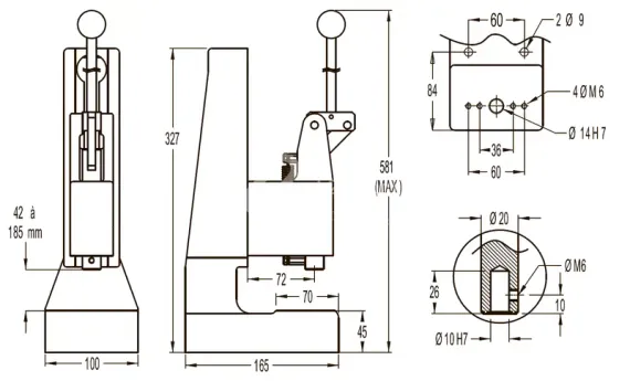 Коленно-рычажный пресс EMG 5HR