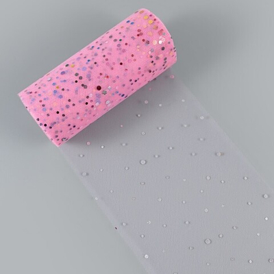 Фатин с разноцветными блестками 15 см