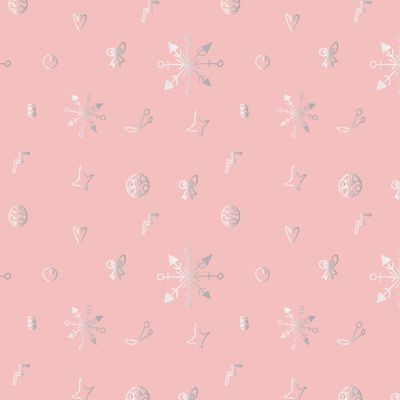 Бесшовный принт со снежинками